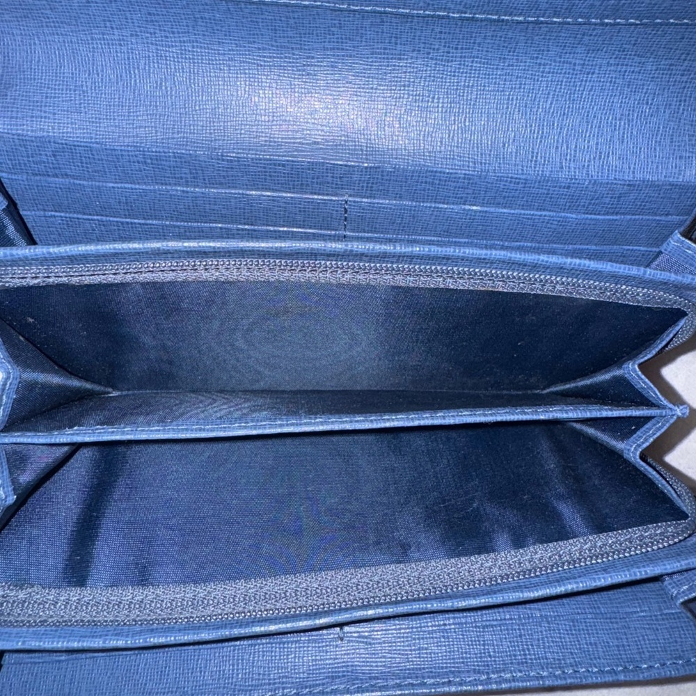 Preowned GUC Furla Blue Leather Wallet Classic Design - Picture 10 of 10